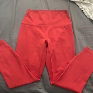 Leggings from 90 degree by reflex, salmon colored